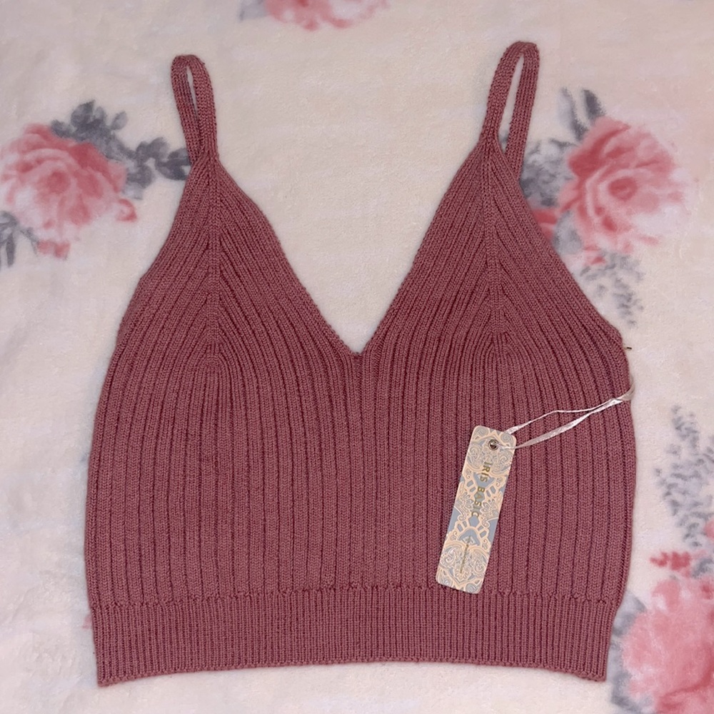 NEW Beautiful rose thank/crop top.